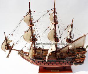 80 cm Tall Handicraft Model Boats Royal Sun Ship <b>Wooden</b> Old Ship Model Laser Decorative Furniture for Home <b>Box</b> Included - Product Image 4
