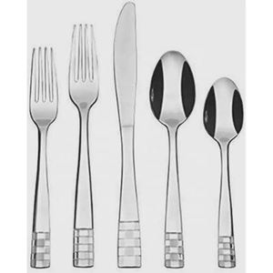 Juego de cubiertos modernos con mango de peltre en acero inoxidable con diseño elegante Cubiertos Perfecto para bodas y eventos de cocina - Product Image 4