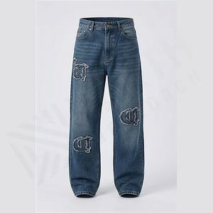 Pantalones Vaqueros de Mezclilla para Hombre 2025, Pantalones Ajustados, Vaqueros Ajustados para Hombre, Venta al por Mayor de Fábrica, Transpirables, Rectos, Servicio OEM - Product Image 1