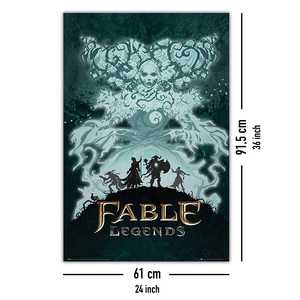 Affiche murale sur toile style moderne Fable Legends White Lady avec cadre noir - Product Image 3