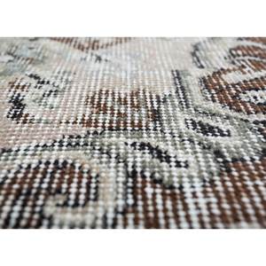 พรมขนสัตว์ถักมือสไตล์วินเทจ สีเบจและสีน้ำตาล ลายเหรียญรูปทรงสี่เหลี่ยมผืนผ้า ลวดลายนามธรรม สำหรับห้องนั่งเล่นหรือทางเดินในบ้าน รุ่น Pae-3294 - Product Image 3