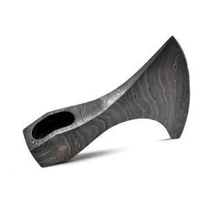 Nordic Forge NF116 Customizable Damascus Steel <b>Axe</b> Head Viking Style Bearded DIY Hatchet <b>Wood</b> Handle Industrial Grade Hand - Product Image 3