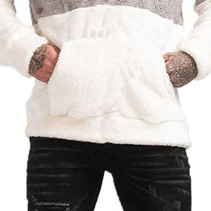 Good Fabric New Arrival Customized <b>Sherpa</b> Fluffy Fleece <b>Hoodie</b> Sweatshirts Heavyweight Thick Fur Pullover Thermal Hoodies - Product Image 6