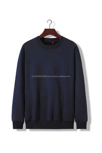 Peso pesado 500GSM French Terry Crewneck Sudadera Lavado Negro Vintage Diseño Impresión 3D Bordado Invierno Último - Product Image 5