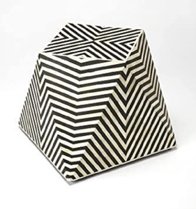 Tabouret de café en diamant incrusté de résine d'os de Style antique moderne accessoire de meubles décoratifs pour la maison salon jardin artisanat maison - Product Image 1