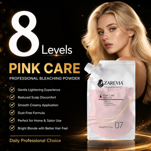 ZAREVIA Polvere Decolorante Rosa Professionale Forte e Delicata per Riflessi dei Capelli - Product Image 4