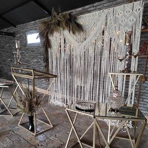 Decoraciones de Pared para Boda Estilo Bohemio, Elegante Cortina de Fondo en Forma de Arco, Tapiz Colgante para un Ambiente Perfecto - Product Image 1