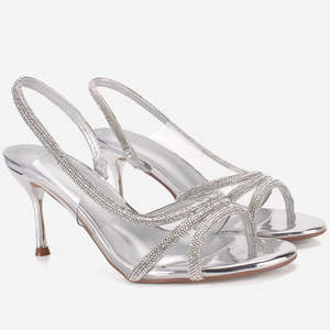Sandales de mariage pour femmes Unze London, décorées de cristaux BIEL - Product Image 2