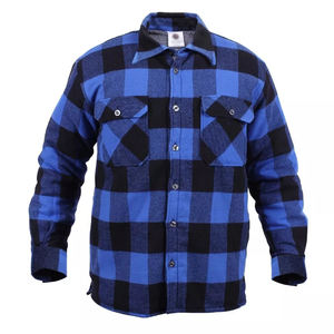 Chemise habillée élégante en flanelle de coton à carreaux multicolores pour garçons Polyester tricoté boutonné de haute qualité respirant et à la mode - Product Image 3