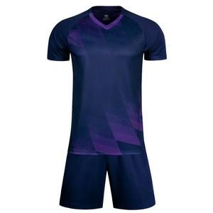 Color degradado, Ropa de fútbol, Conjuntos Nueva llegada Impresión de transferencia de calor Camiseta de fútbol Equipo Últimos diseños Conjunto de ropa de fútbol juvenil - Product Image 1