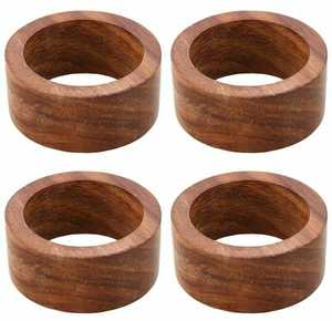 Porte-serviettes décoratif en bois de manguier fabriqué à la main avec le meilleur design pour un restaurant à thème rustique ou un usage domestique - Product Image 1