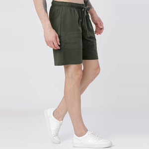 <b>Men's</b> Casual Wear <b>Shorts</b> Lightweight Cotton Customized Latest Design Solid <b>Pattern</b> Plain Dyed Wholesale - Product Image 2