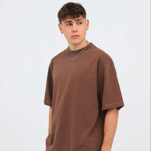 Nueva llegada Unisex Oversize Washed T-Shirt 260gsm Heavy Unisex Cotton Shirts para Logo Design Men's T-Shirts T-shirt para hombres - Product Image 1