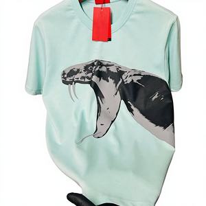 Camiseta de Manga Corta para Hombre, Talla Grande, de Seda/Algodón, Anti-Pilling, Cuello Redondo, Casual, Transpirable, Ecológica, OEM, ODM, Logotipo Personalizado - Product Image 1