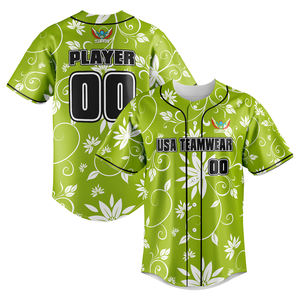 Camiseta de Béisbol para Hombre al por Mayor, Personalizada con Impresión Digital, Manga Corta, Transpirable, de Alta Calidad, Spandex/Algodón, Secado Rápido, a la Moda - Product Image 6