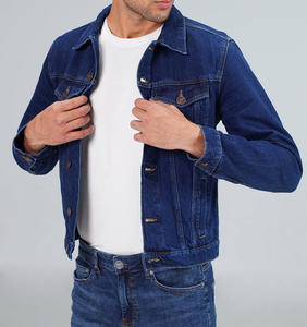 แจ็คเก็ตยีนส์มีกระดุมพิมพ์ลายสำหรับผู้ชายเสื้อแจ็กเก็ตยีนส์ออกแบบได้ตามต้องการ - Product Image 1