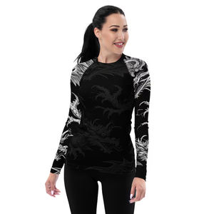 Rash Guard de haute qualité pour adultes, design personnalisé imprimé sur toute la surface, manches longues, col rond, séchage rapide, Rash Guards à prix avantageux - Product Image 4