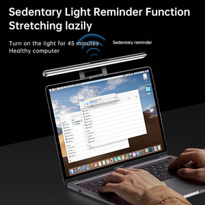 Barre lumineuse pour écran de bureau, protection des yeux, CRI≥90, gain de place, 3 températures de couleur, avec contrôle tactile pour ordinateur portable - Product Image 4