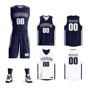 Pure Custom Reversibele Basketbal Jersey Set, Aanpasbaar Basketbal Tenue, Sublimatie Dubbelzijdige Basketbal Jersey Set - Product Image 1