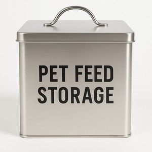 Recipiente de almacenamiento de productos de estilo de granja blanco con tapa, contenedor de estaño Vintage, contenedor de despensa de cocina con estampado de mercado de agricultores - Product Image 3