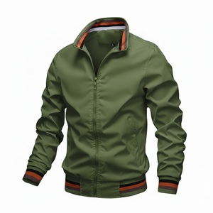 Chaqueta Bomber Softshell Elegante Personalizada de Fábrica con Precio OEM ODM para Hombre, Logotipo Personalizado, Cortavientos, Ropa Deportiva Informal - Product Image 4