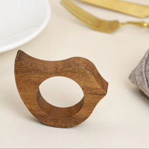 Rond de serviette en bois de qualité incroyable porte-serviette écologique décoration de table maison et restaurant rond de serviette - Product Image 1