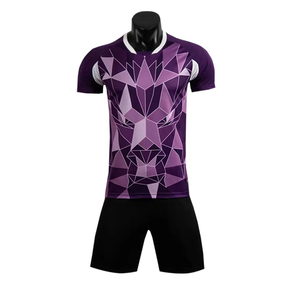 Nuevo último diseño Nueva ropa deportiva Uniforme de fútbol Premium Tela transpirable Medias mangas Ropa de entrenamiento de fútbol juvenil - Product Image 4