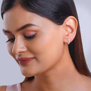 Pendientes de diamantes milagrosos de oro rosa Accesorio de joyería elegante y lujoso - Product Image 6