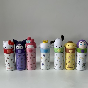 Borraccia Termica Kawaii per Bambini 350ml Senza BPA Ecologica Tazza da Viaggio Pochacco <span class=keywords><strong>Hello</strong></span> Kitty Kuromi Melody Pompompurin - Product Image 5