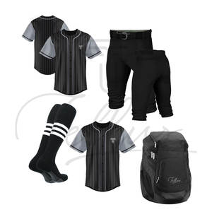 Ensemble d'uniformes de baseball imprimés de bonne qualité, grande taille, pour adultes, vêtements d'entraînement d'équipe, polyester/coton, séchage rapide, meilleur prix - Product Image 6