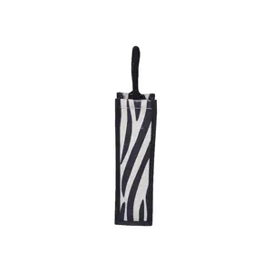 Animal Design lover Zebra Texture Print Padded Rope Handle PP Laminated Jute One Wine Bottle Bag