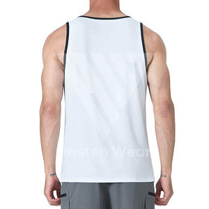 Nouveau design maillots de corps pour hommes de couleur unie vêtements d'entraînement d'entraînement de gymnastique maillots de bain sans manches débardeur gilets pour hommes - Product Image 5