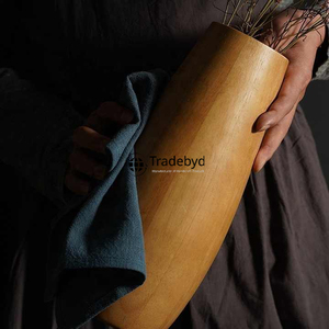 Vidrio de madera bohemio para interiores ecológicos, vasos naturales hechos a mano para decoración terrosa y hogares sostenibles de Tradebyd - Product Image 2