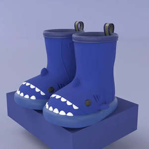 Waterproof Girls <b>Rain</b> Boots with <b>Canopy</b> Botas De Lluvia Sombreadas - Product Image 3