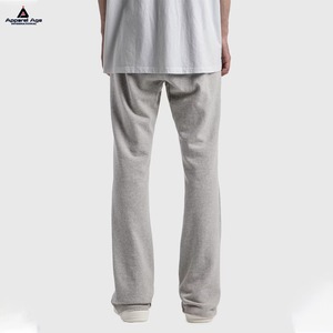 กางเกงวอร์มลำลองของผู้ชาย2025กางเกงปลายบานผ้าฝ้าย100% พิมพ์ลายหน้าจอเชือกน้ำหนักเบาระบายอากาศได้นุ่มผ่อนคลาย - Product Image 2