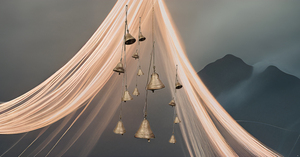 Antique Iron 4-Bell Jingle Bells Hanging <b>String</b> Decorative Wind Chimes for Home Garden Elegant Crafted Bell Decoration Gift - Product Image 5