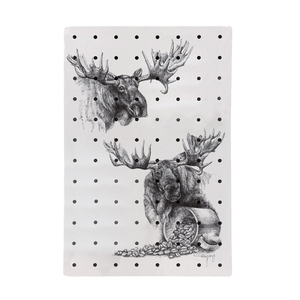 Retail Craft Rooms and Office Wall-Mounted Pegboard <b>Display</b> <b>Rack</b> MDF Panel with Hooks and Bins for Organization - Product Image 4