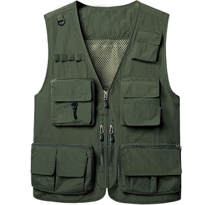 Gilet de pêche multi-poches en maille respirante pour homme, veste tactique utilitaire sans manches, gilet de pêche, de photographie et de chasse - Product Image 3