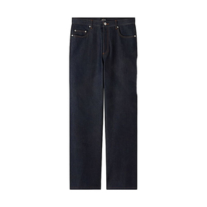 Pantalones Vaqueros de Mezclilla de Pierna Recta, Lavado Oscuro, Cintura Alta, Corte Regular, Algodón, Estilo Casual Otoñal para Hombre 2026 - Product Image 1