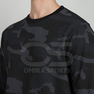 Jersey de algodón para hombre, sudadera de mezcla para invierno, ropa de calle y actividades al aire libre, sudadera con estampado de camuflaje para hombre - Product Image 6