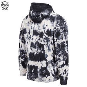 Tie Dye Sweat à capuche Streetwear Pull personnalisé Tie Dye Sweat à capuche pour hommes avec un design différent 2025. - Product Image 4