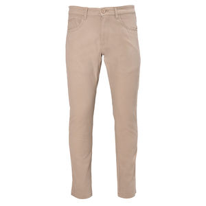 Chinos de ajuste Beige cómodos de calidad superior Chinos de algodón elástico para hombres con ajuste cómodo durante todo el día y asiento reforzado - Product Image 1