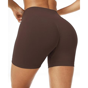 Venta al por mayor de pantalones cortos de Yoga de secado rápido para mujer, ligeros, transpirables, elegantes, cómodos, pantalones cortos de yoga para mujer con logotipo personalizado - Product Image 3