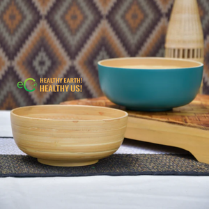 ชามไม้ไผ่และชามไม้ไผ่แบบหมุนย่อยสลายได้เป็นมิตรกับสิ่งแวดล้อมสามารถปรับสีได้จาก ECO2GO เวียดนาม - Product Image 2