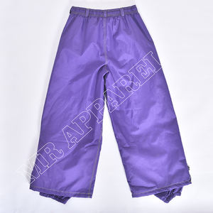 Pantalon de neige à carreaux violets tendance, imperméable, coupe ample, multi-poches, streetwear et ourlet réglable pour unisexe - Product Image 2