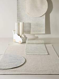 Tapis industriel rond en laine 100 cm Lytte Kids Rocky Blue Modern Style pour salle à manger Hall Entrée Chambre Salon - Product Image 5