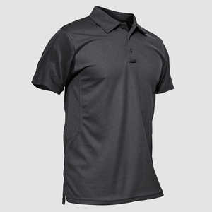 Vêtements de mode en gros pour Boss Golf, T-shirt polo avec logo personnalisé brodé, 100% polyester, manches courtes, uniforme pour hommes, design - Product Image 3