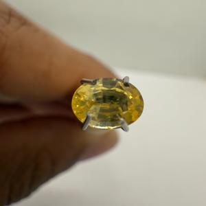 Zafiro amarillo Piedra preciosa natural Piedras preciosas de Sri Lanka Zafiro calentado Importación Calidad superior Compre ahora Piedras preciosas naturales - Product Image 1