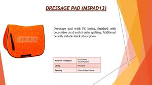 Selle classique vintage élégante antidérapante orange pour l'équitation, semelle extérieure en polyester, doublure en tissu satiné, rembourrage - Product Image 2