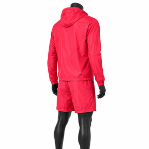 Conjunto de Chaqueta Cortavientos Ligera y Pantalones Cortos para Hombre, Ropa Deportiva con Capucha para Correr, Conjunto de Dos Piezas - Product Image 5